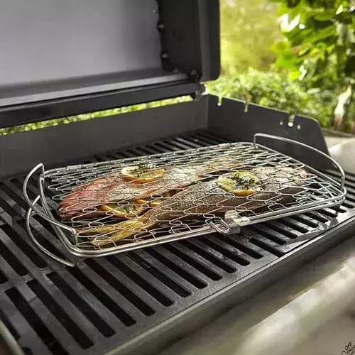 Cesta de pescado pequeña para barbacoas ♨️ La Barbacoa Perfecta