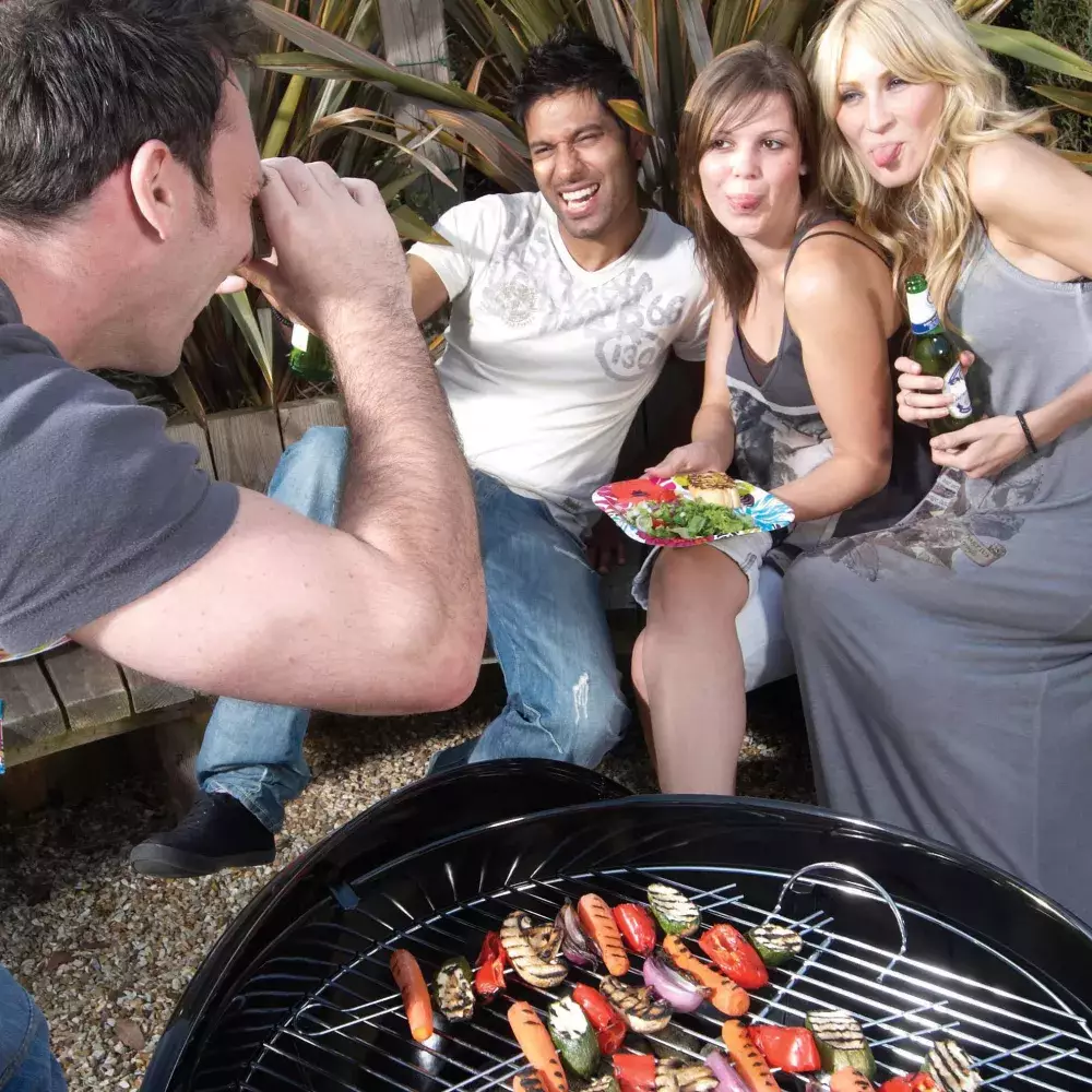 barbacoa weber carbon original kettle 47 cm azul