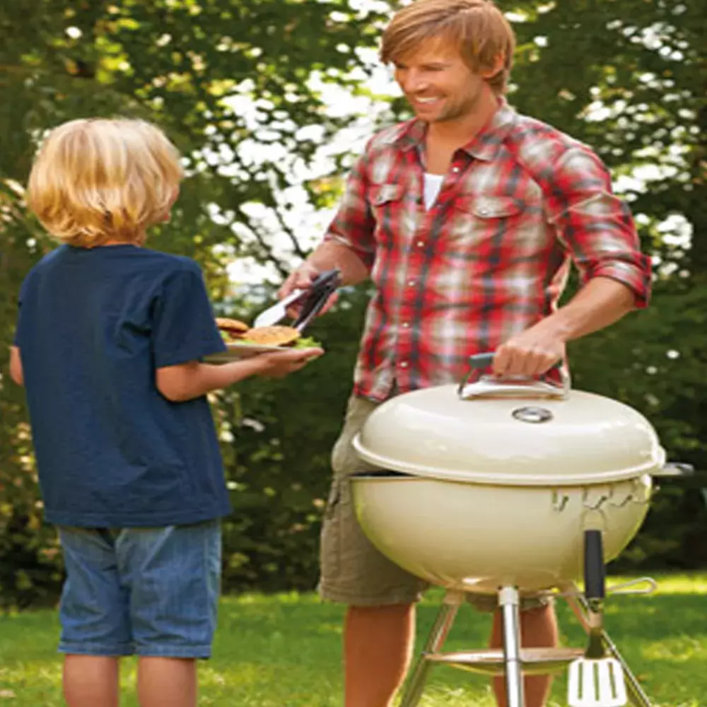 barbacoa weber carbon original kettle 47 cm blanco