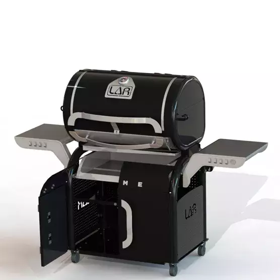 Barbacoa de carbon LAR de lado