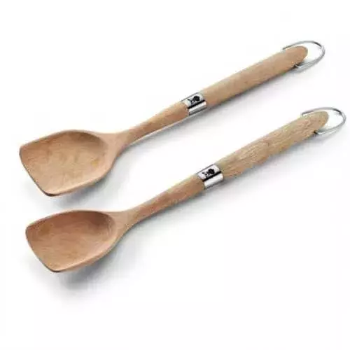 Kit 2 Utensilios de madera para barbacoas Weber